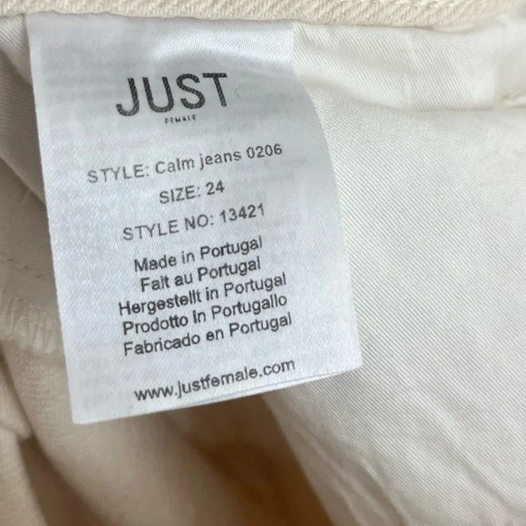 Just Female Two-Tone Calm Wide Leg Jeans - Picture 4 of 5